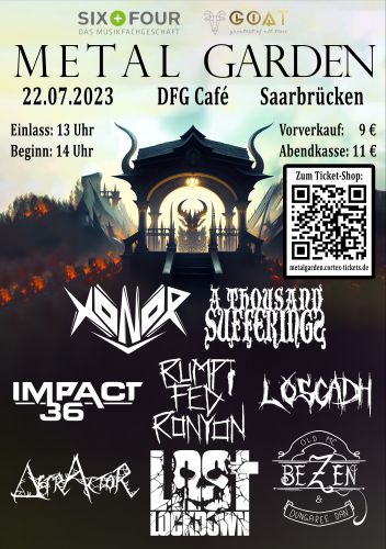 Tickets für Metal Garden am 22.07.2023 - Karten kaufen
